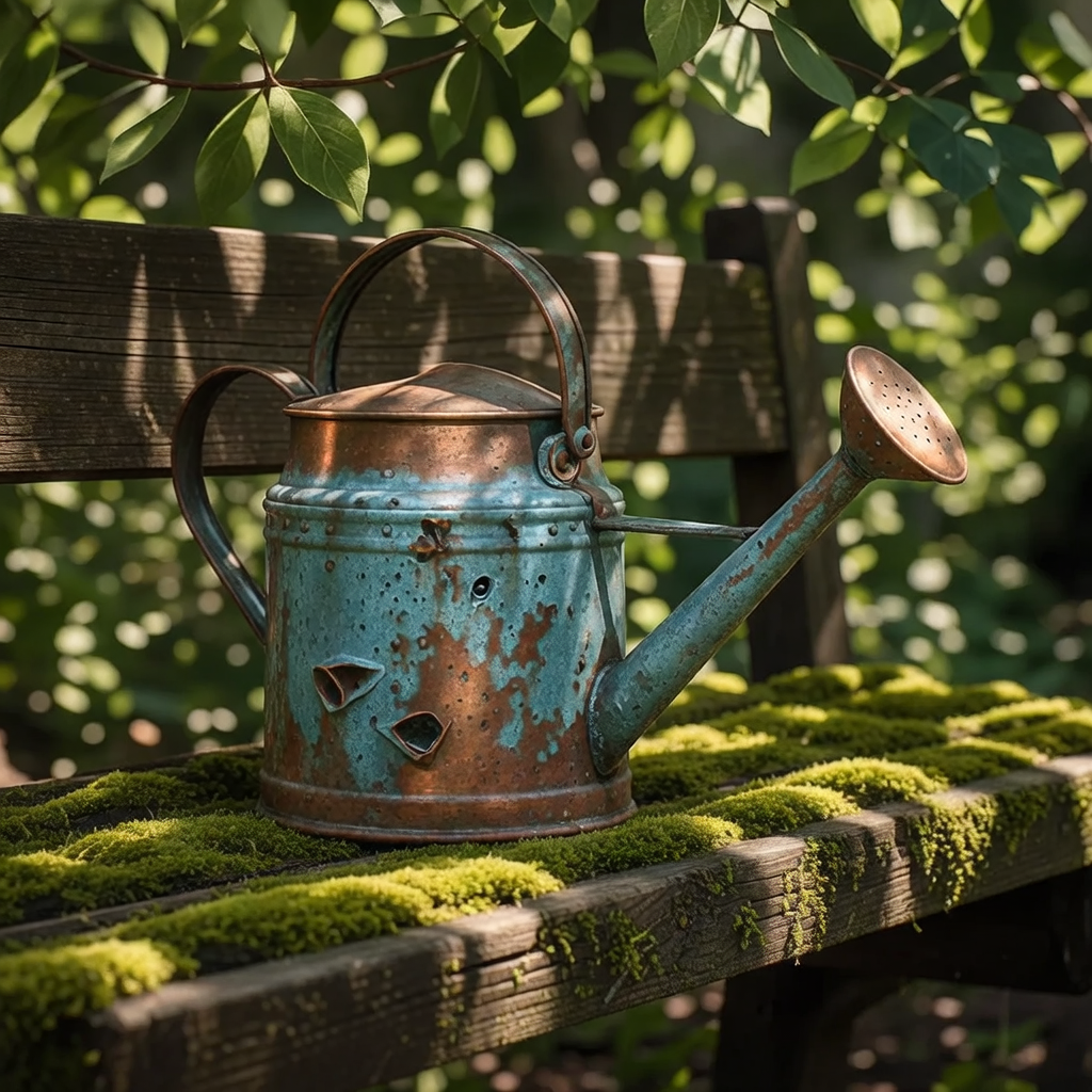Copper watering can